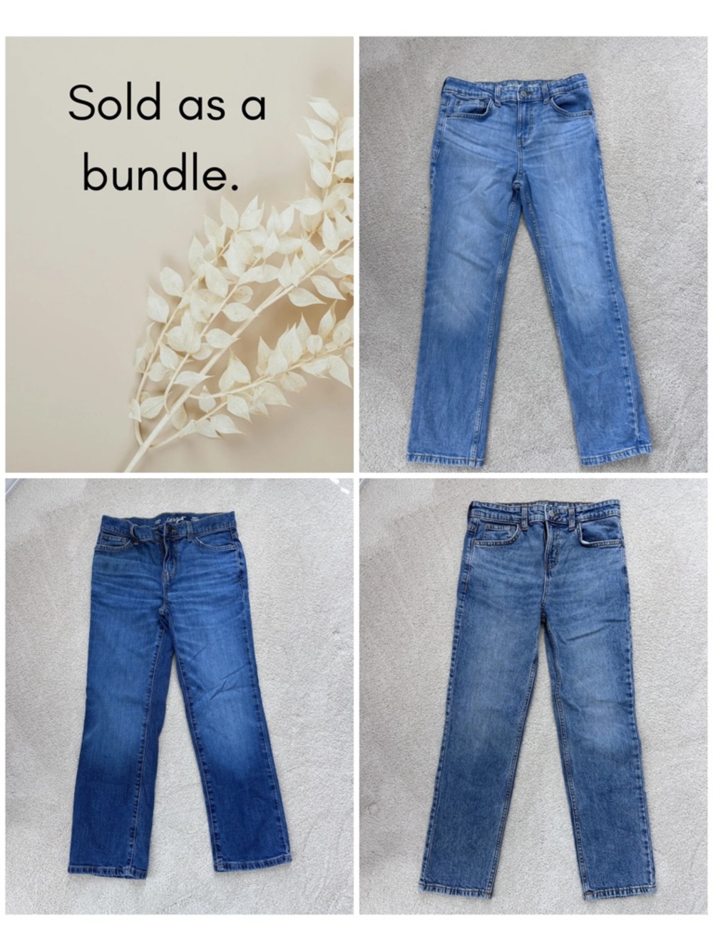 Cat & Jack Kids Blue Straight-Leg Jeans - Classic Wash